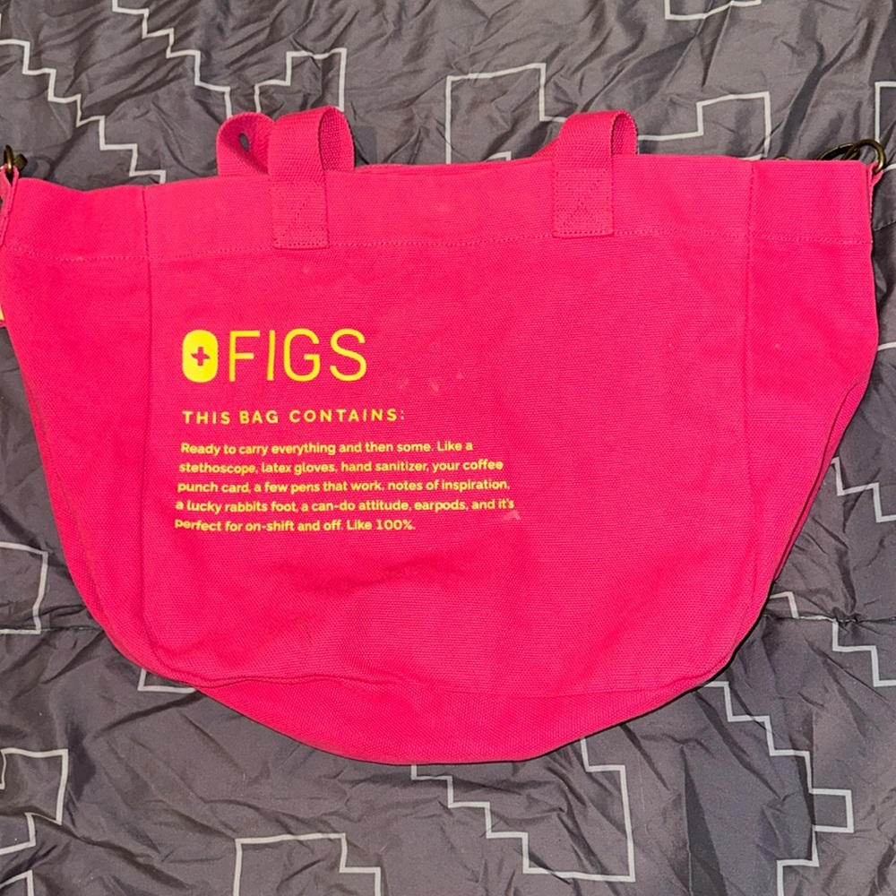 Figs shocking pink tote